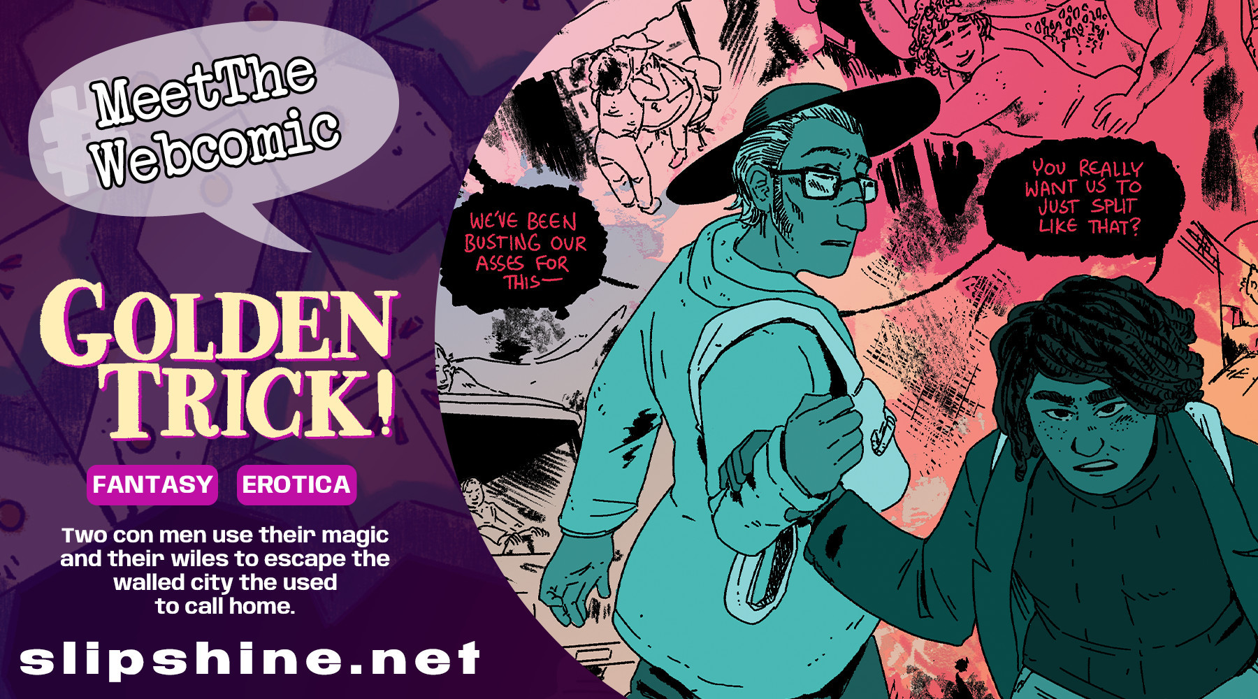 MeetTheWebcomic preview image for Golden Trick!.